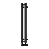 Reina Todi Vertical Designer Towel Rail in Black Finish - www.ultrabathroom.com
