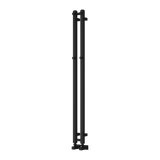 Reina Todi Vertical Designer Towel Rail in Black Finish - www.ultrabathroom.com