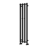 Reina Todi Vertical Designer Towel Rail in Black Finish - www.ultrabathroom.com