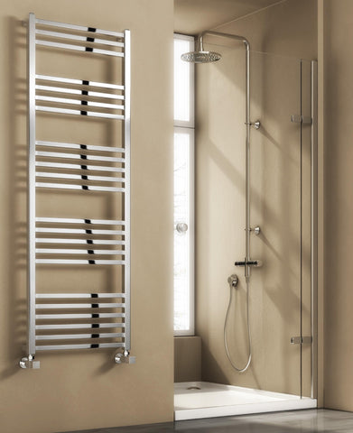 Reina Vasto Designer Towel Rail in Chrome Finish - www.ultrabathroom.com