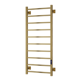 Reina Velino Electric Heated Towel Rail - Brushed Brass