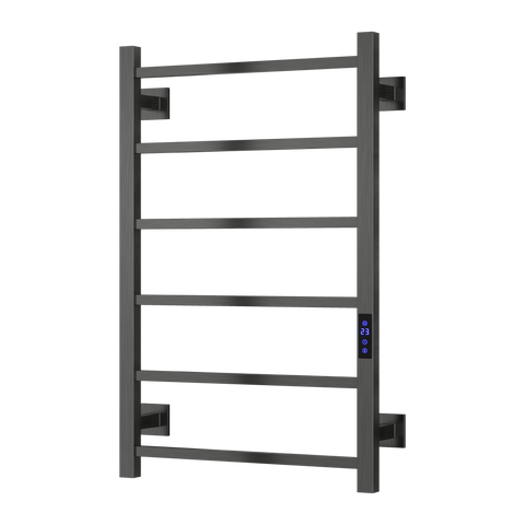 Reina Velino Electric Heated Towel Rail - Gun Metal