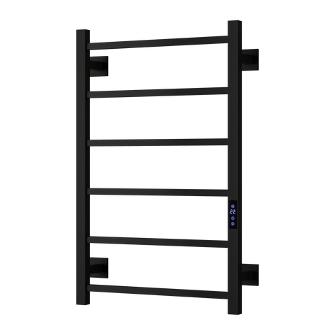 Reina Velino Electric Heated Towel Rail - Matt Black