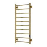 Reina Velino Electric Heated Towel Rail - Brushed Brass - www.ultrabathroom.com