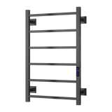 Reina Velino Electric Heated Towel Rail - Gun Metal - www.ultrabathroom.com