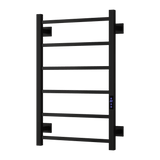 Reina Velino Electric Heated Towel Rail - Matt Black - www.ultrabathroom.com