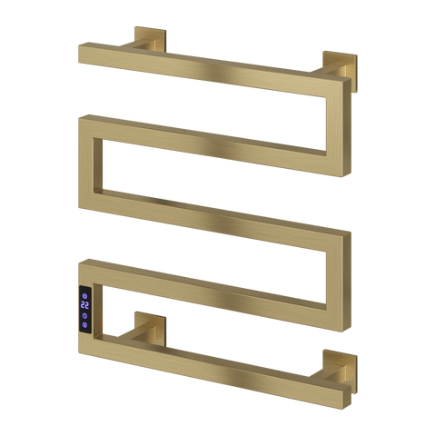 Reina Vispa Electric Heated Towel Rail - Brushed Brass