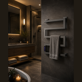 Reina Vispa Electric Heated Towel Rail - Gun Metal