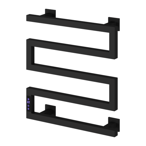 Reina Vispa Electric Heated Towel Rail - Matt Black