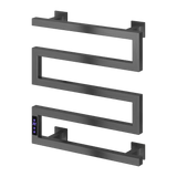 Reina Vispa Electric Heated Towel Rail - Gun Metal - www.ultrabathroom.com