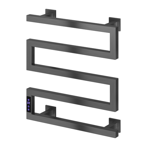 Reina Vispa Electric Heated Towel Rail - Gun Metal - www.ultrabathroom.com