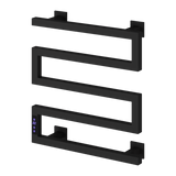 Reina Vispa Electric Heated Towel Rail - Matt Black - www.ultrabathroom.com