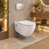 Rocco Integrated Rimless Wall Hung Combined Bidet Toilet with Soft Close Seat - www.ultrabathroom.com