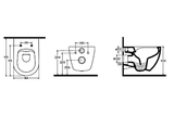 Rocco Rimless Wall Hung Combined Bidet Toilet with Soft Close Seat - www.ultrabathroom.com