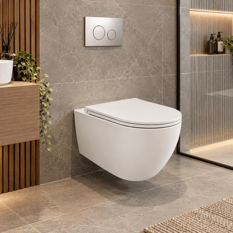 Rocco Rimless Wall Hung Combined Bidet Toilet with Soft Close Seat - www.ultrabathroom.com