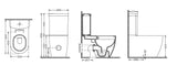Salvo Rimless Closed Couple Combined Toilet with Soft Close Seat - www.ultrabathroom.com