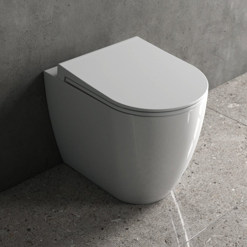 Salvo Rimless Comfort Height Back to Wall Combined Bidet Toilet with Soft Close Lid - www.ultrabathroom.com