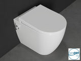 Salvo Rimless Comfort Height Integrated Back to Wall Combined Bidet Toilet with Soft Close Seat - www.ultrabathroom.com