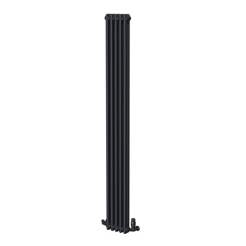 UB Trade Classic Column 2 Column Vertical Radiator - Black - www.ultrabathroom.com
