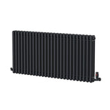 UB Trade Classic Column 3 Column Horizontal Radiator - Black - www.ultrabathroom.com