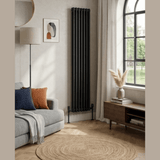 UB Trade Classic Column 3 Column Vertical Radiator - Black - www.ultrabathroom.com