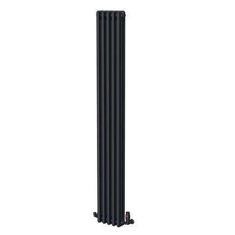 UB Trade Classic Column 3 Column Vertical Radiator - Black - www.ultrabathroom.com