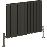 UB Trade Flat Column Double Horizontal Radiator - Anthracite - www.ultrabathroom.com