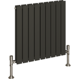 UB Trade Flat Column Double Horizontal Radiator - Anthracite - www.ultrabathroom.com