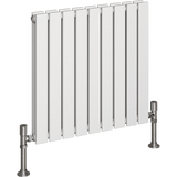 UB Trade Flat Column Double Horizontal Radiator - White - www.ultrabathroom.com