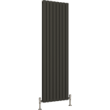 UB Trade Flat Column Double Vertical Radiator - Anthracite - www.ultrabathroom.com