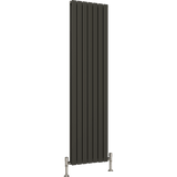 UB Trade Flat Column Double Vertical Radiator - Anthracite - www.ultrabathroom.com