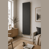 UB Trade Flat Column Double Vertical Radiator - Anthracite - www.ultrabathroom.com