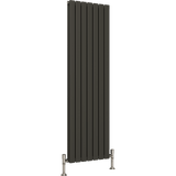 UB Trade Flat Column Double Vertical Radiator - Anthracite - www.ultrabathroom.com