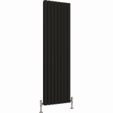 UB Trade Flat Column Double Vertical Radiator - Black - www.ultrabathroom.com