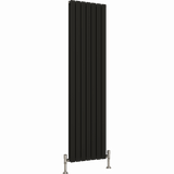 UB Trade Flat Column Double Vertical Radiator - Black - www.ultrabathroom.com