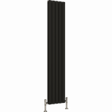 UB Trade Flat Column Double Vertical Radiator - Black - www.ultrabathroom.com