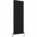 UB Trade Flat Column Double Vertical Radiator - Black - www.ultrabathroom.com