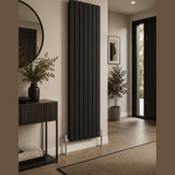 UB Trade Flat Column Double Vertical Radiator - Black - www.ultrabathroom.com