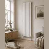 UB Trade Flat Column Double Vertical Radiator - White - www.ultrabathroom.com