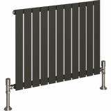 UB Trade Flat Column Single Horizontal Radiator - Anthracite - www.ultrabathroom.com
