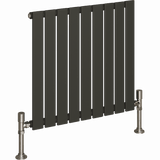 UB Trade Flat Column Single Horizontal Radiator - Anthracite - www.ultrabathroom.com