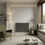 UB Trade Flat Column Single Horizontal Radiator - Anthracite - www.ultrabathroom.com