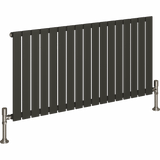 UB Trade Flat Column Single Horizontal Radiator - Anthracite - www.ultrabathroom.com