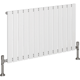 UB Trade Flat Column Single Horizontal Radiator - White - www.ultrabathroom.com