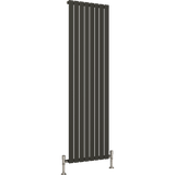 UB Trade Flat Column Single Vertical Radiator - Anthracite - www.ultrabathroom.com
