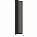 UB Trade Flat Column Single Vertical Radiator - Black - www.ultrabathroom.com