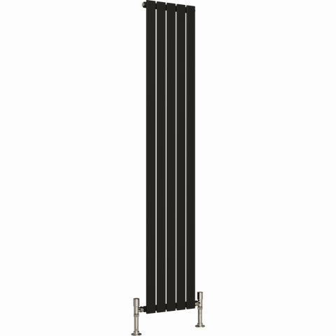 UB Trade Flat Column Single Vertical Radiator - Black - www.ultrabathroom.com