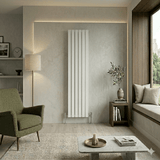 UB Trade Flat Column Single Vertical Radiator - White - www.ultrabathroom.com