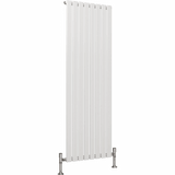 UB Trade Flat Column Single Vertical Radiator - White - www.ultrabathroom.com