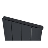 UB Trade Leo Panel Vertical Radiator - Black - www.ultrabathroom.com